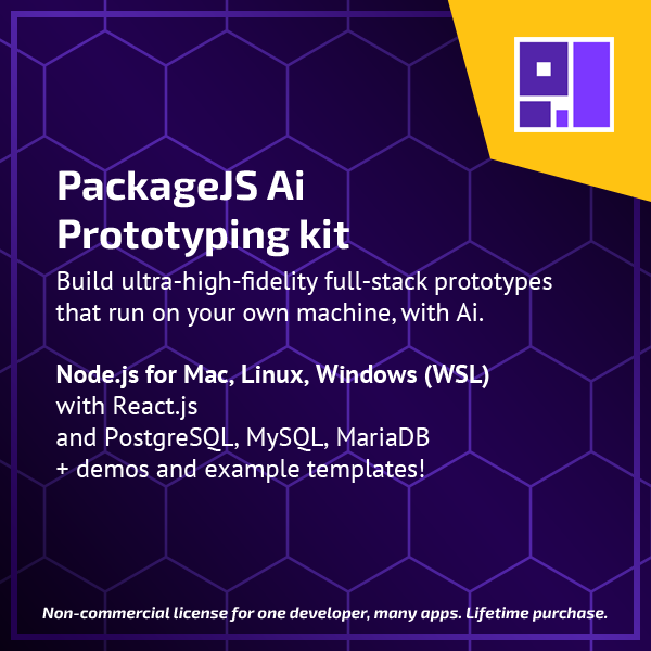 PackageJS Ai Prototyping kit